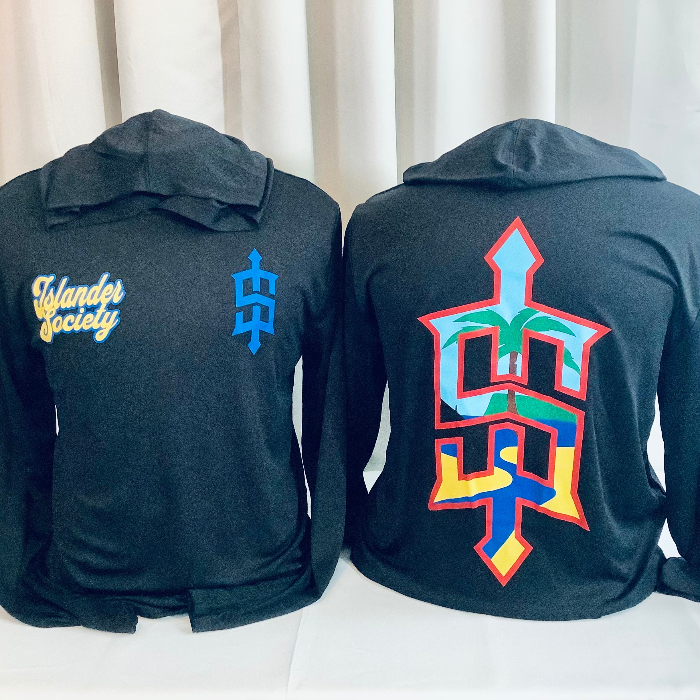 polyester hooded long sleeve