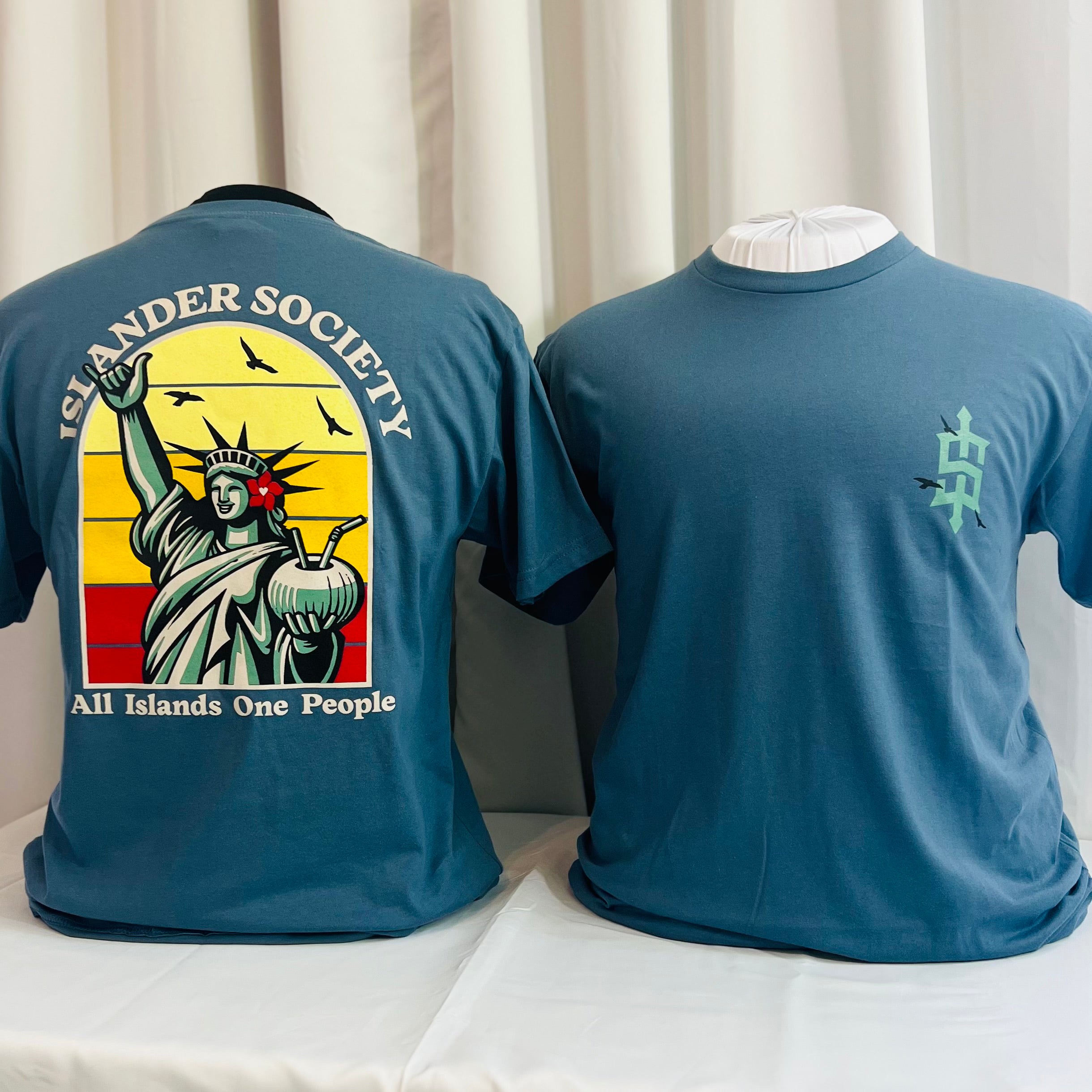 100% cotton Light Weight shirt denim BLUE